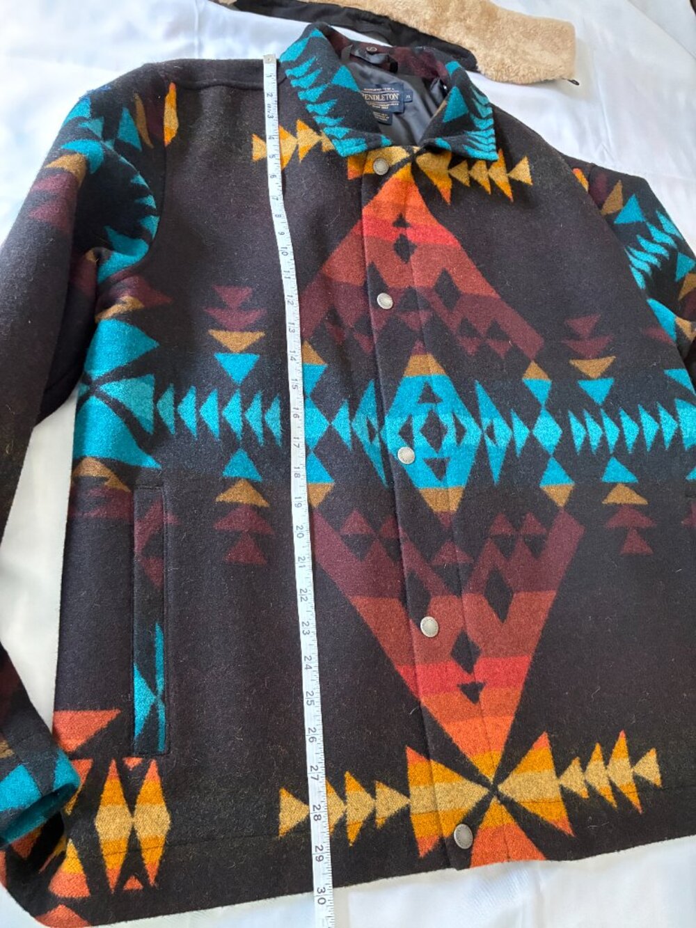 Men's Pendleton Silverton Wool Diamond Peak Coat - XL - Picture 10 of 14